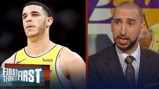 Nick Wright on Lonzo Ball Hes been the worst Laker by far  NBA  FIRST THINGS FIRST [upl. by Rebma]