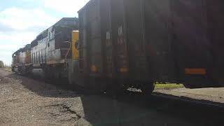 Ohio Central loaded coal train headed for the Conesville Power Plant [upl. by Samoht526]