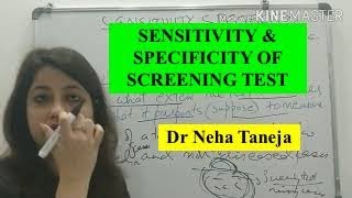 Screening tests Sensitivity Specificity PPV NPV Validity of Screening Test PSM lectNEETPG [upl. by Ahsiad66]