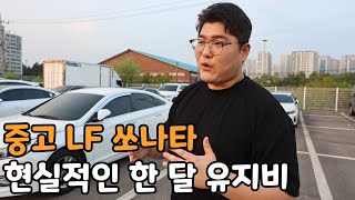 중고가 1000만원 LF쏘나타 현실적인 한 달 유지비ㄷㄷ [upl. by Kaitlin241]