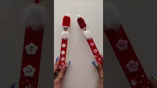 Create a CUTE Santa from an Icecream Stick for MERRY CHRISTMAS [upl. by Wolpert]