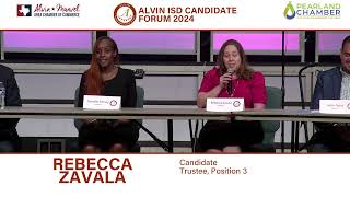 Alvin ISD Candidate Forum [upl. by Alaster]