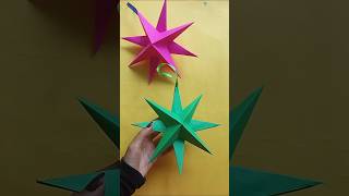 Paper star easy paper star making christmas decoration ideas christmas ornaments [upl. by Tirzah]