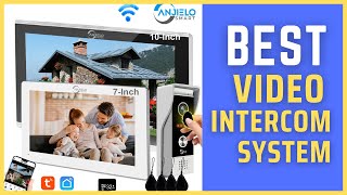 1080P Video Intercom Wifi 710 Inch Monitor Kit for Apartment System Review [upl. by Gnat]