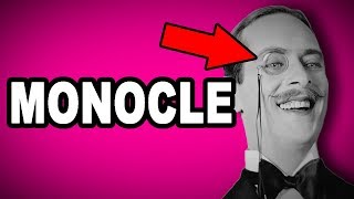 👁️ Learn English Words MONOCLE  Meaning Vocabulary with Pictures and Examples [upl. by Nykal]