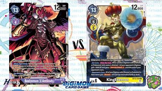 DIGIMON TCG Local match Beelzemon X Purple vs KingEtemon Black  TEA COFFEE AND GAMES [upl. by Atekehs76]