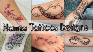 Names Tattoos DesignsTrending and Unique Tattoos With Names Ideas [upl. by Ellenej]