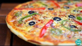 Veg Pizza  Pizza base  Recipe [upl. by Fraase252]