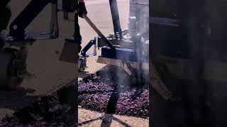 Patch it up Infrared asphalt repair 🔥 oddlysatisfying shorts [upl. by Frodina]