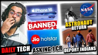 iPhone 16 Banned Axis Bank 9Cr Fraud Crew Dragon Returned With 4 Astronauts US Deporting Indians [upl. by Nafri]