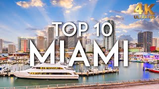 TOP 10 Things to do in MIAMI  Florida Travel Guide 4K [upl. by Leighton]