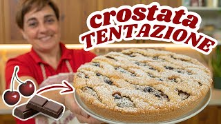 CROSTATA TENTAZIONE con Ricotta Amarene🍒 e Cioccolato🍫 Ricetta Facile  Fatto in Casa da Benedetta [upl. by Trutko496]