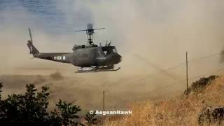 Hellenic Army Aviation UH1H Huey landing [upl. by Anastasia886]