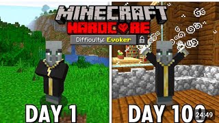 I survived 100 as a evoker Minecraft Hardcore gaming gaminggirl gameplay [upl. by Desai834]