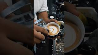 Lets make simple MACCHIATO coffee coffeeshopambience coffeeshopvibes latte latteart shorts [upl. by Touber996]