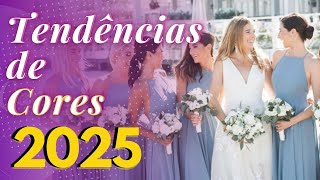 TENDÊNCIAS DE CORES PARA CASAMENTO 2025  Cores de Vestido de Madrinhas flores e cores na decoração [upl. by Kenlee20]