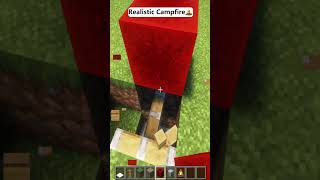 Minecraft Realistic Campfire 🔥 short minecraft [upl. by Wershba557]