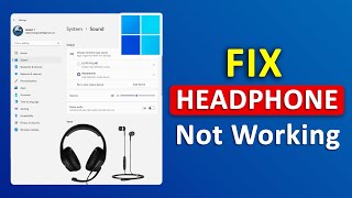 Fix Earphones Headphone Not Working On Windows 11 100 Fix [upl. by Pontius325]