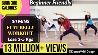 DWD59  30mins DAILY FLAT BELLY Workout  Beginner Bollywood  Easy Exercise to Lose weight 35kgs [upl. by Niriam]