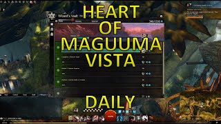 GW2  FastEasy View A Vista In Heart Of Maguuma Daily Wizards Vault [upl. by Missi]