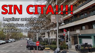 🧾Como legalizarapostillar antecedentes y papeles peruanos en EspañaComo llegar a calle Pardiñas 55 [upl. by Gilliam86]