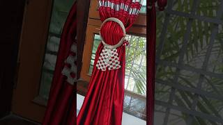 Diy Curtain tiebacks making diy trending viralshorts [upl. by Oigroig]