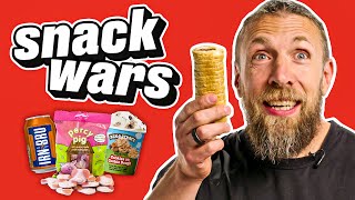 AEW Star Bryan Danielson Rates British And American Food  Snack Wars [upl. by Ainig]