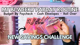 USE THIS EASY BIWEEKLY PAYDAY ROUTINE  Cash Stuffing Envelopes  NEW SAVinGS  OCT low income [upl. by Anyela]