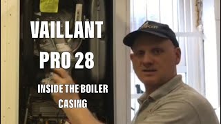 Vaillant eco tec 28kw combination boiler inside the boiler casing full taredown and review [upl. by Brandi869]