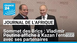 Sommet des Brics  Vladimir Poutine affiche à Kazan lentente avec ses partenaires • FRANCE 24 [upl. by Brunk]