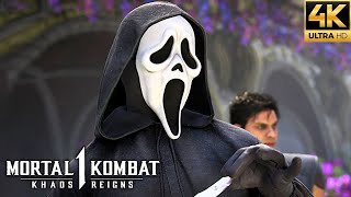 Mortal Kombat 1  Ghostface All Fatalities Brutalities Intros Ending amp More 4K 60FPS [upl. by Butcher]