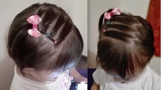 PEINADO EN 4 MINUTOS PARA NIÑAS CON POCO CABELLO ALGO FACIL RAPIDO Y HERMOSO [upl. by Amble]