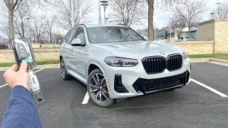 2023 BMW X3 sDrive30i Start Up Exhaust Test Drive Walkaround POV and Review [upl. by Jairia]