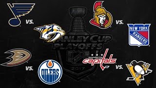 2017 Stanley Cup Playoffs  Round 2  All Goals [upl. by Ahsiad]