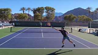 Reilly Opelka v Jenson Brooksby  Court Level Practice Match Highlights IW 2022 [upl. by Namharludba730]