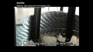 Razor wire production line and packing style [upl. by Siegler225]