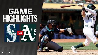 Mariners vs As Game Highlights 9524  MLB Highlights [upl. by Ellemac]