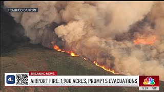 Fire in Trabuco Canyon scorches over 2000 acres [upl. by Anuhsal]