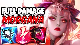 SEASON 14 FULL DAMAGE MORGANA MID 900 AP GAMEPLAY  New Items Build amp Runes  League of Legends [upl. by Radec]