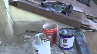 How to Install stucco flashing on deck wall Palos Verdes Estates Roofing [upl. by Roldan445]