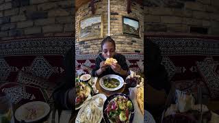 NYC girl devours Georgian food mukbang asmreating [upl. by Ogeid]