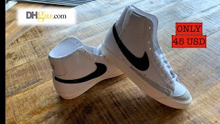 DHGATE  Nike Blazer Mid 77 Vintage review the BEST [upl. by Nazario]