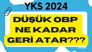 YKS 2024DÜŞÜK OBP NE KADAR GERİYE ATAR yks2024 [upl. by Neesay857]