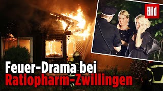 Hamburger Villa in Flammen RatiopharmZwillinge verlieren LuxusHeim [upl. by Aderf]