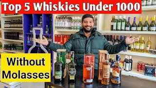 Top 5 Whiskies Under 1000 For Your New Year Party  Molasses Free Whiskies  The Whiskeypedia [upl. by Ocirderf444]