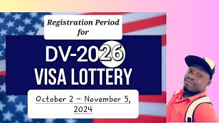 DV PROGRAM 2026 IS OPENING FROM OCTERBER 2024 [upl. by Suoivatra]