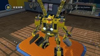 LEGO Movie Videogame  Golden Instruction Build 13  Emmets Mech Showcase [upl. by Pampuch222]