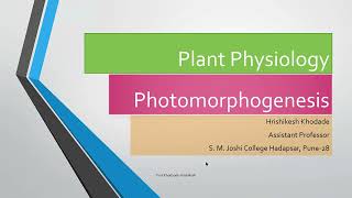 Photomorphogenesis  Phytochrome response on RED and FAR RED Light  Plant Physiology [upl. by Araiek231]