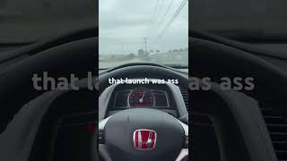 Launch control Civic Si 8th Gen Ktuner is way better than i thought [upl. by Gnaig]