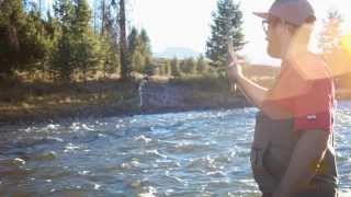 Catching a Fish on a Tenkara Rod [upl. by Kirkwood]